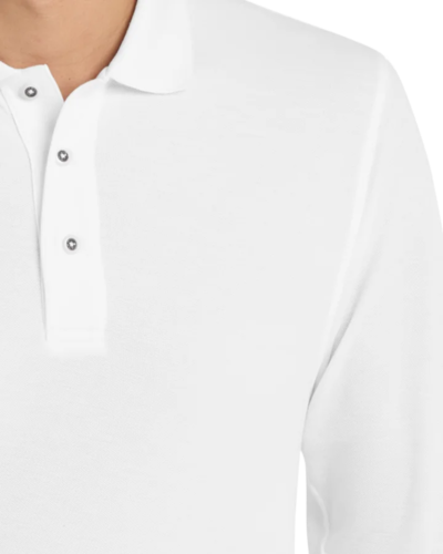 Closeup of a K500LS Port Authority Silk Touch Long Sleeve Polo